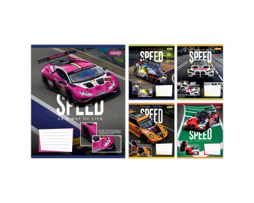 Зошит 1 вересня Speed as a way of life А5 12 аркушів клітинка (768011)