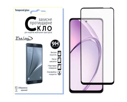 Скло захисне Fine Line OPPO A3X/A3 Black (FL-TGFG-377)