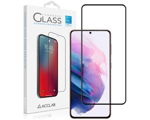 Скло захисне ACCLAB Full Glue Samsung S21 (G991) Black (1283126510519)