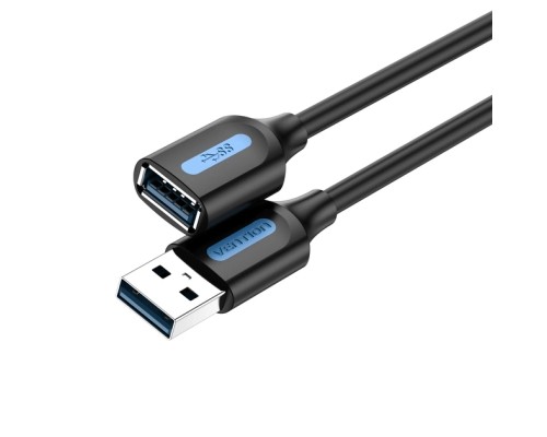 Дата кабель USB 2.0 AM/AF 2.0m black Vention (CBHBH)