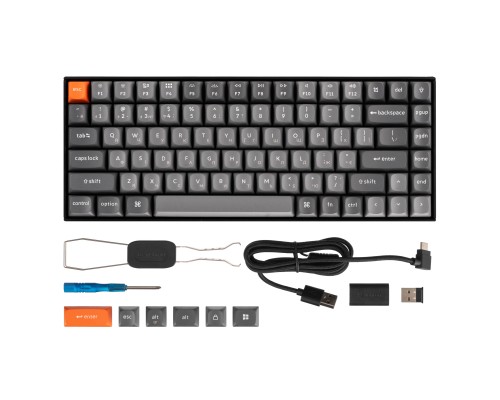 Клавіатура Keychron K2 Max K Super Brown QMK Wireless/Bluetooth/USB-А UA Black (K2M-C3-UA)