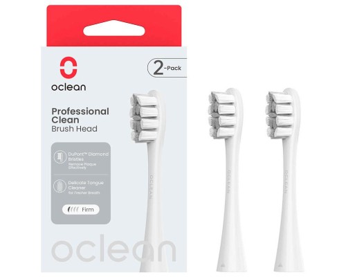 Насадка для зубної щітки Oclean Brush Head Professional clean -2 pack Grey (6970810554090)