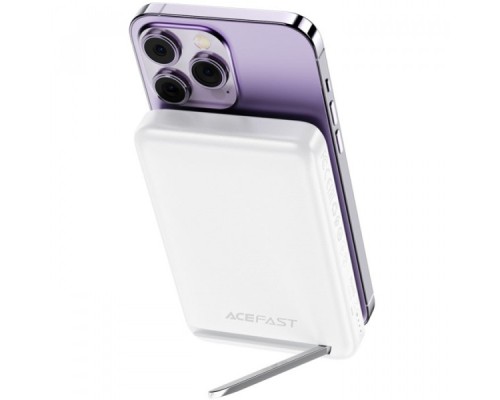Батарея універсальна Acefast Magnetic Wireless 10000mAh 20W PD, QC/3.0, QI 20W, M6 White (6974316282617)