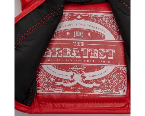 Боксерські рукавички Leone GN111 The Greatest Red 14 унцій (GN111_Red_14oz)