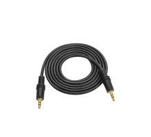 Кабель мультимедійний 3.5mm M to 3.5mm M 1.5m black Voltronic (YT-AUXGJ(M)/(M)-1.5-B)