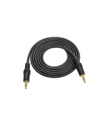 Кабель мультимедійний 3.5mm M to 3.5mm M 1.5m black Voltronic (YT-AUXGJ(M)/(M)-1.5-B)
