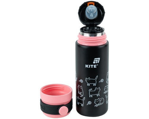 Термос Kite 500 мл, чорний (K25-1222-3)