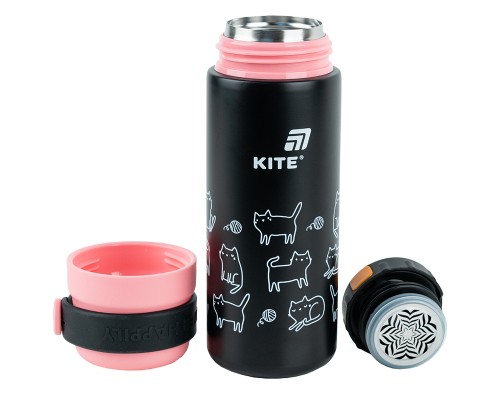 Термос Kite 500 мл, чорний (K25-1222-3)
