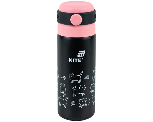 Термос Kite 500 мл, чорний (K25-1222-3)