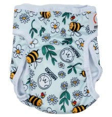 Підгузки для тварин MISOKO&CO багаторазові для собак-сук, з бджолами, S 1 шт. світло-блакитні (HAINMSK63942)