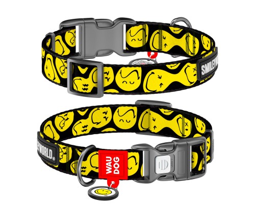 Нашийник для тварин WAUDOG Nylon з QR-паспортом 