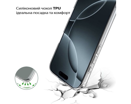 Чохол до мобільного телефона BeCover Apple iPhone 17 Transparent (713757)