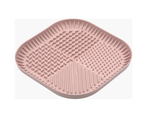 Універсальний посуд для тварин Fiboo Fiboowl килимок для злизування ласощів та їжі, L рожевий (FIB0228)