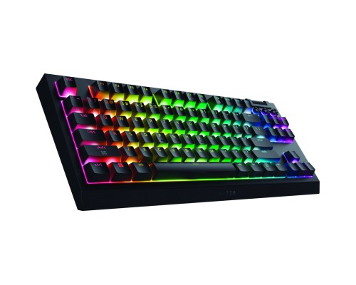 Клавіатура Razer BlackWidow V4 Low-Profile TKL Wireless/Bluetooth/USB Yellow switch UA Black (RZ03-05450100-R3M1)