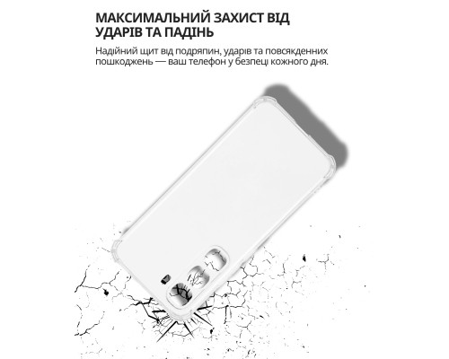 Чохол до мобільного телефона BeCover Anti-Shock Infinix Hot 60 Pro 4G (X6885) Clear (714560)