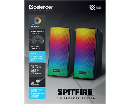 Акустична система Defender Spitfire Bluetooth Black (65047)