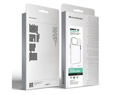 Чохол до мобільного телефона Armorstandart Unit-C MagCase Apple iPhone 17 Pro Max Matte Clear (ARM87914)