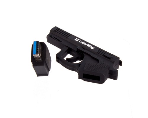 USB флеш накопичувач ColorWay Pistol 32 GB 3.0 Black (CW-USBPL32) 