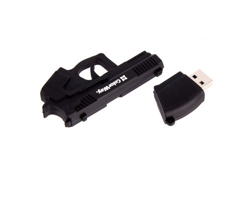 USB флеш накопичувач ColorWay Pistol 32 GB 3.0 Black (CW-USBPL32) 