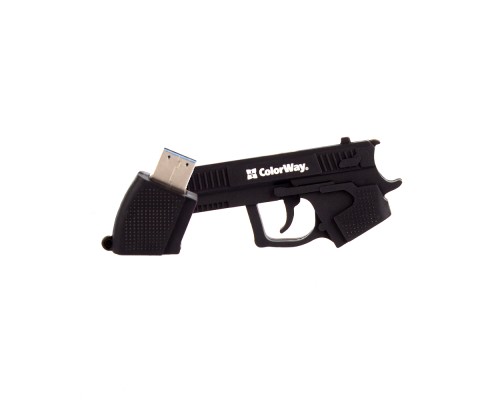 USB флеш накопичувач ColorWay Pistol 32 GB 3.0 Black (CW-USBPL32) 