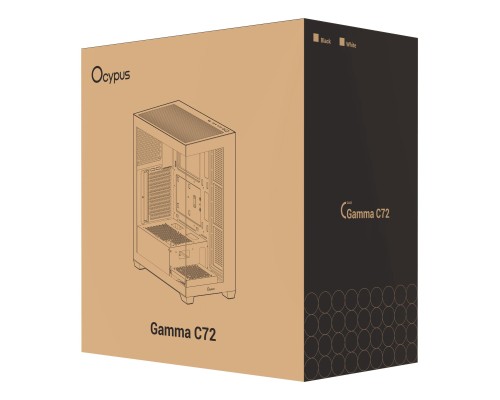 Корпус OCYPUS GAMMA C72 BK (GAMMA-C72-BKD000XX-GL)
