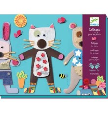 Набір для творчості Djeco Художній комплект Коллаж для самих маленьких 4 фігурки (DJ08664)