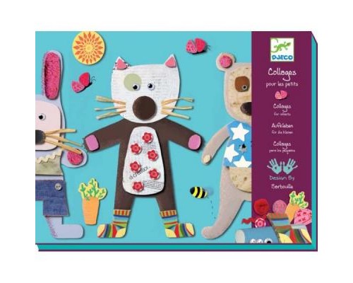 Набір для творчості Djeco Художній комплект Коллаж для самих маленьких 4 фігурки (DJ08664)