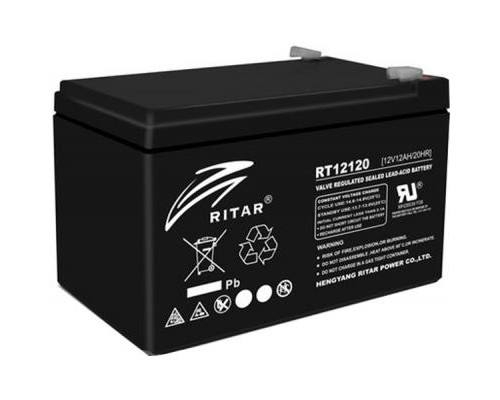 Батарея до ДБЖ Ritar AGM RT12120B, 12V-12Ah (RT12120B) 