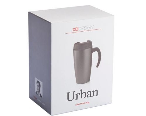 Термокружка XD Modo Urban 400мл серая (P432.000)