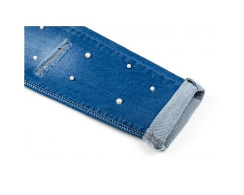 Штани дитячі Breeze з перлинками (20126-152G-blue)