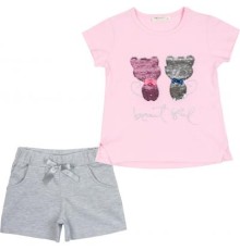 Набір дитячого одягу Breeze з кошенятами (10843-110G-pink)