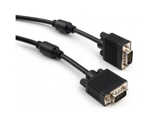 Кабель мультимедійний VGA 10.0m ferrits Vinga (VCPVGAF10BK) 