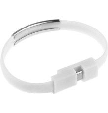 Дата кабель USB 2.0 AM to Micro 5P 0.2m браслет white Extradigital (KBU1781)