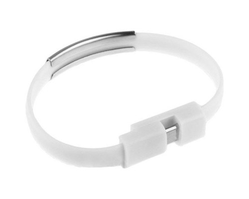 Дата кабель USB 2.0 AM to Micro 5P 0.2m браслет white Extradigital (KBU1781)