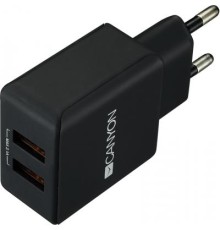 Зарядний пристрій Canyon 2xUSB AC (CNE-CHA03B)