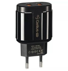 Зарядний пристрій Gelius Pro Avangard GP-HC06 2USB 2.4A + Cable Type-C Black (00000075589)