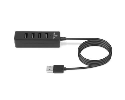 Концентратор REAL-EL HQ-174 USB-A 2.0 1.2m black (EL123110006)