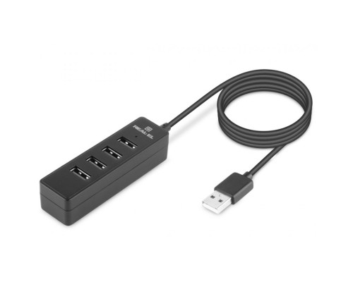 Концентратор REAL-EL HQ-174 USB-A 2.0 1.2m black (EL123110006)