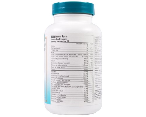 Вітамінно-мінеральний комплекс Source Naturals Рослинний Імунний Комплекс, Wellness Formula, 120 капсул (SNS-01425)