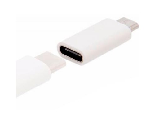 Перехідник Lapara Micro USB Male to USB 3.1 Type-C Female white (LA-MaleMicroUSB-TypeC-Female white)
