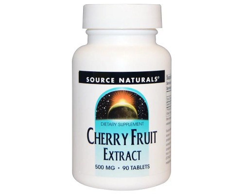 Трави Source Naturals Екстракт Вишні 500мг, 90 таблеток (SNS-01681)