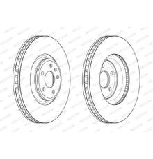 Гальмівний диск FERODO DDF2598C-1