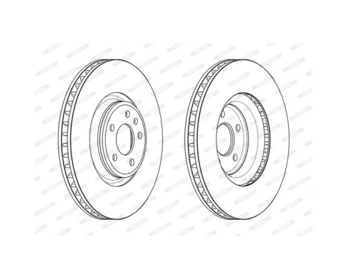 Гальмівний диск FERODO DDF2598C-1