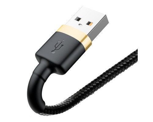 Дата кабель USB 2.0 AM to Lightning 1.0m 1.5A gold-black Baseus (CALKLF-BV1)