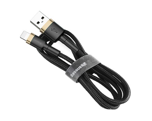 Дата кабель USB 2.0 AM to Lightning 1.0m 1.5A gold-black Baseus (CALKLF-BV1)