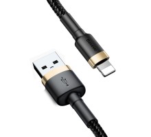 Дата кабель USB 2.0 AM to Lightning 1.0m 1.5A gold-black Baseus (CALKLF-BV1)
