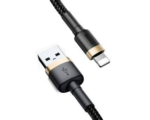Дата кабель USB 2.0 AM to Lightning 1.0m 1.5A gold-black Baseus (CALKLF-BV1)