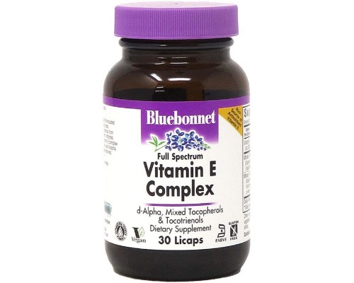 Вітамін Bluebonnet Nutrition Комплекс Вітаміну E, Vitamin E Complex, 30 капсул (BLB0600)
