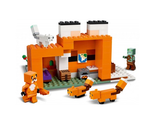Конструктор LEGO Minecraft Лисича хатина 193 деталі (21178)