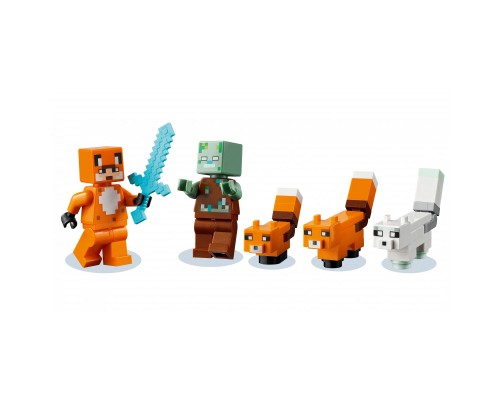 Конструктор LEGO Minecraft Лисича хатина 193 деталі (21178)